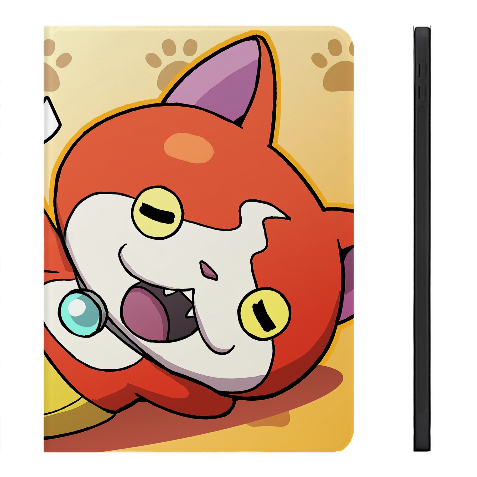 （画像用） 妖怪ウォッチ Yo-kai Watch IPadケース ペンホルダー付き ブックスタイルデザイン